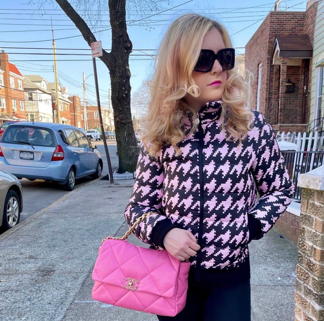 Pink Houndstooth  The Fashion Minx